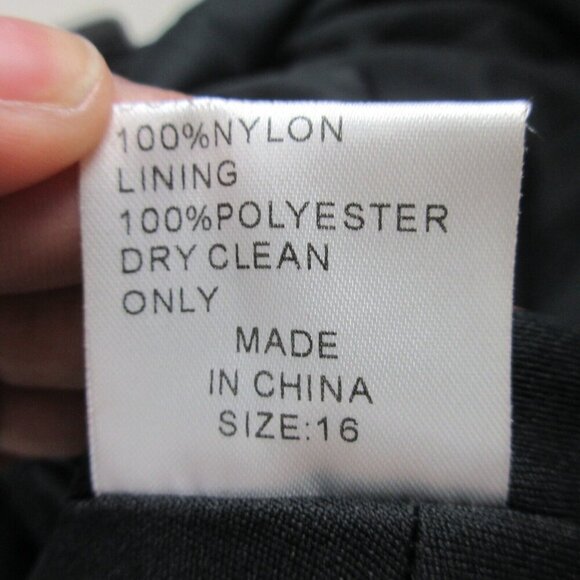 Tadashi Collection Silk Dress 16 Black Beaded Bodycon Elegant Luxury Formal 496 - Picture 11 of 12